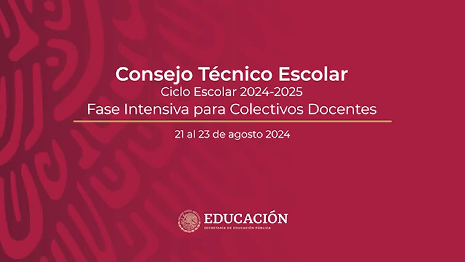 'Video thumbnail for Fase Intensiva CTE (agosto 2024): Mensaje de Leticia Ramírez para Maestras y Maestros'