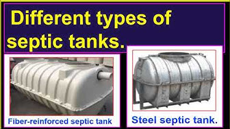 'Video thumbnail for Different types of septic tanks./ Types of septic tanks based on materials.'