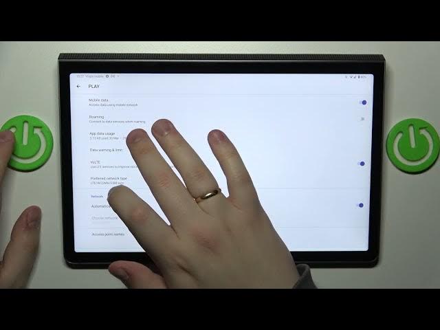 Video thumbnail for How to Check WLAN & Mobile Data Usage on a LENOVO Yoga Tab 11