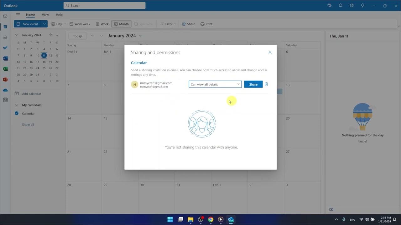 Video thumbnail for How to Share Calendar on Outlook Web Version?