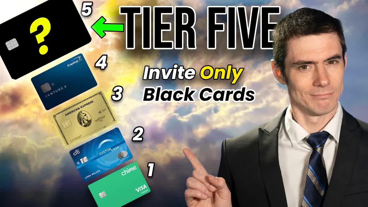 Video thumbnail for ben hedges: credit card ladder explained: tier five black cards, amex centurion & invite-only options