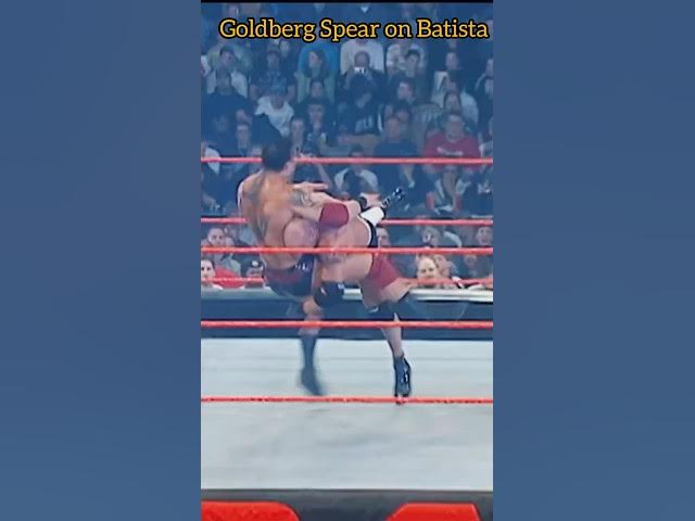 Video thumbnail for Goldberg Spear on Batista #edit #wwe #shortsfeed #hiphop #wrestling