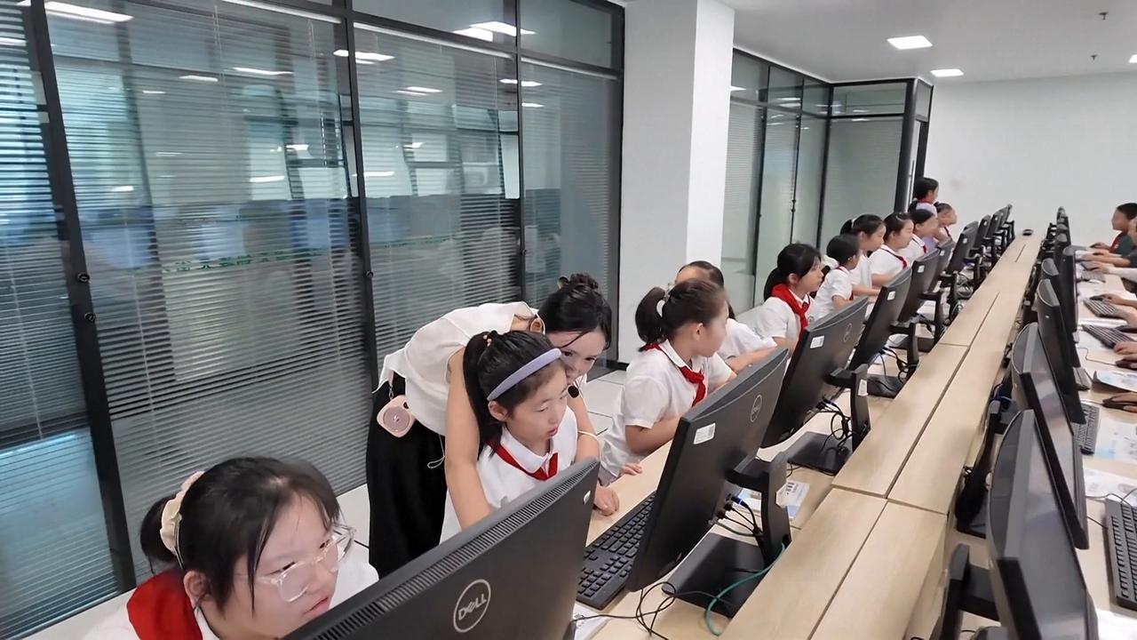 Video thumbnail for China: AI moves into Chinese classrooms as teachers and study buddies.