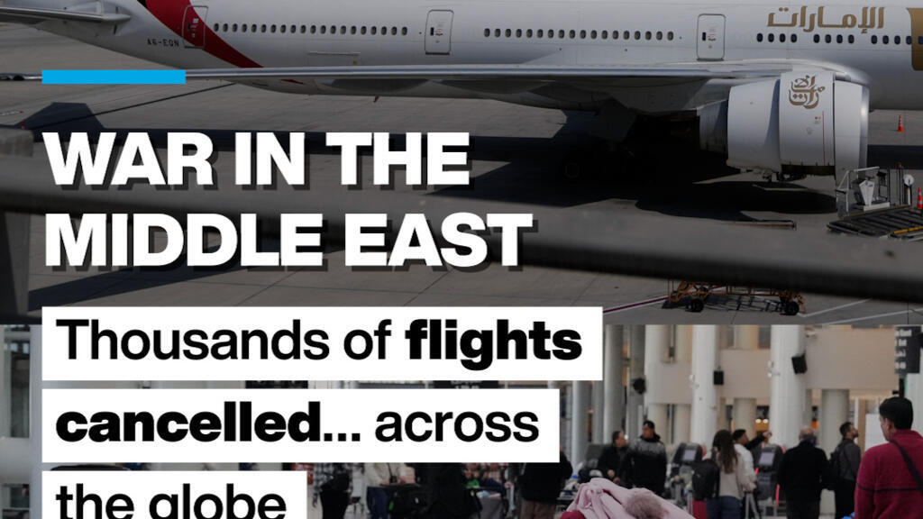 Video thumbnail for War in the Middle East: Thousands of flights cancelled… across the globe