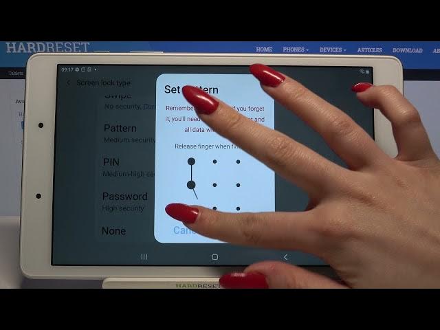 Video thumbnail for How to Set Up Screen Lock on SAMSUNG Galaxy Tab A 8.0 - Change Screen Lock