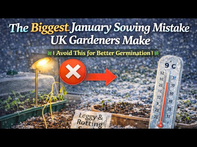 Video thumbnail for 🎥 ✅ 🌱 The Biggest January Sowing Mistake UK Gardeners Make ❄️ | Avoid This for Better Germination