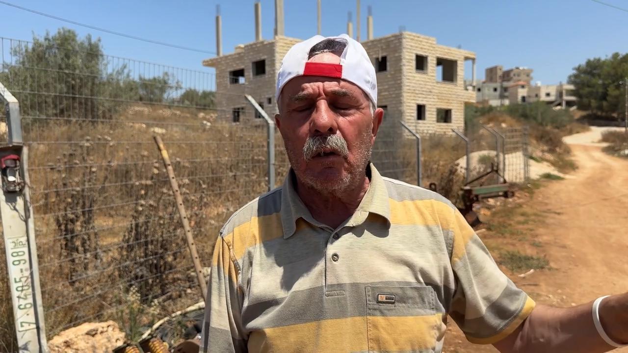 Video thumbnail for Israeli checkpoint restricts movement of Palestinians in West Bank's Khirbet Sarra.