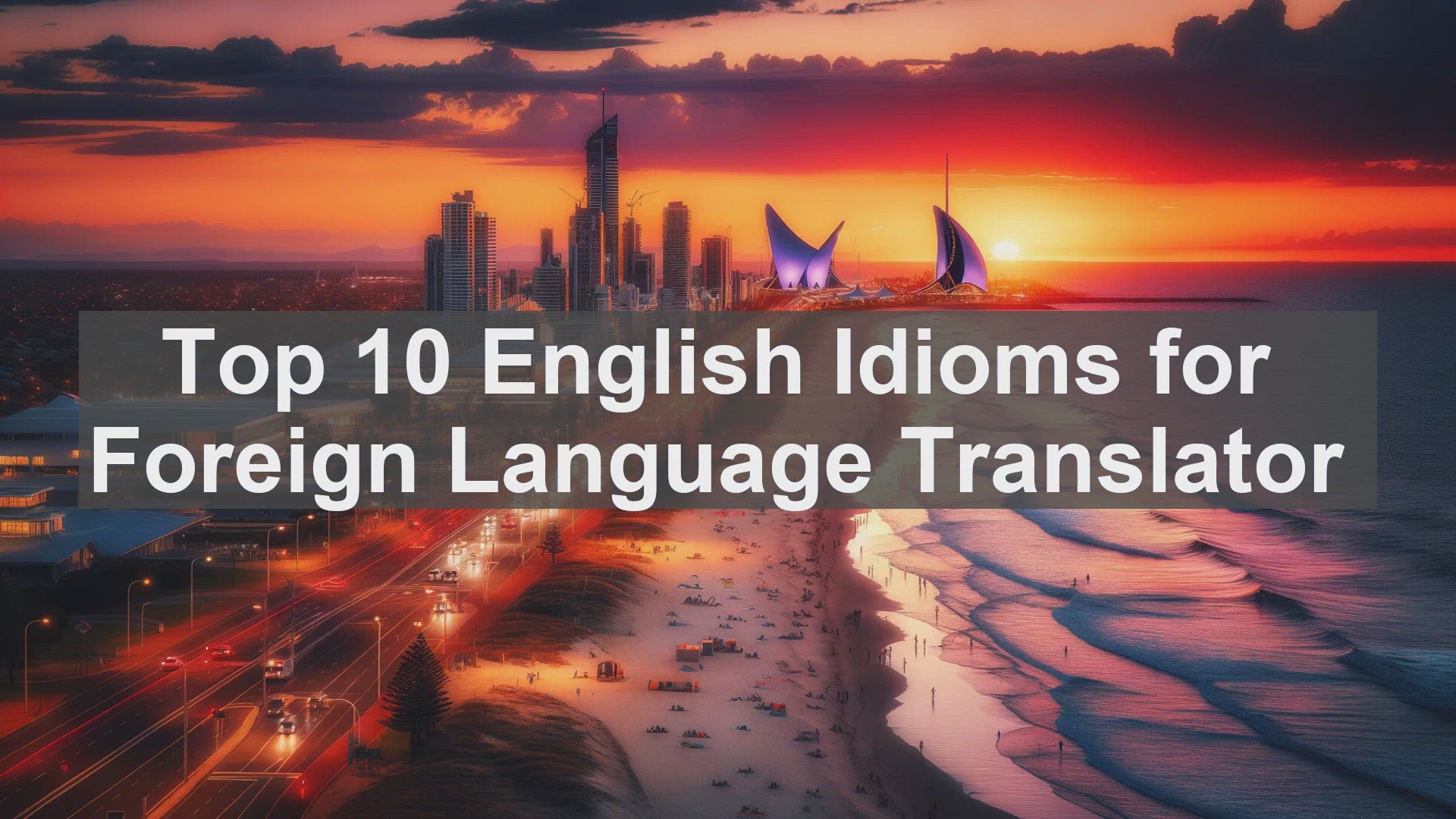 'Video thumbnail for Top 10 English Idioms for Foreign Language Translator'