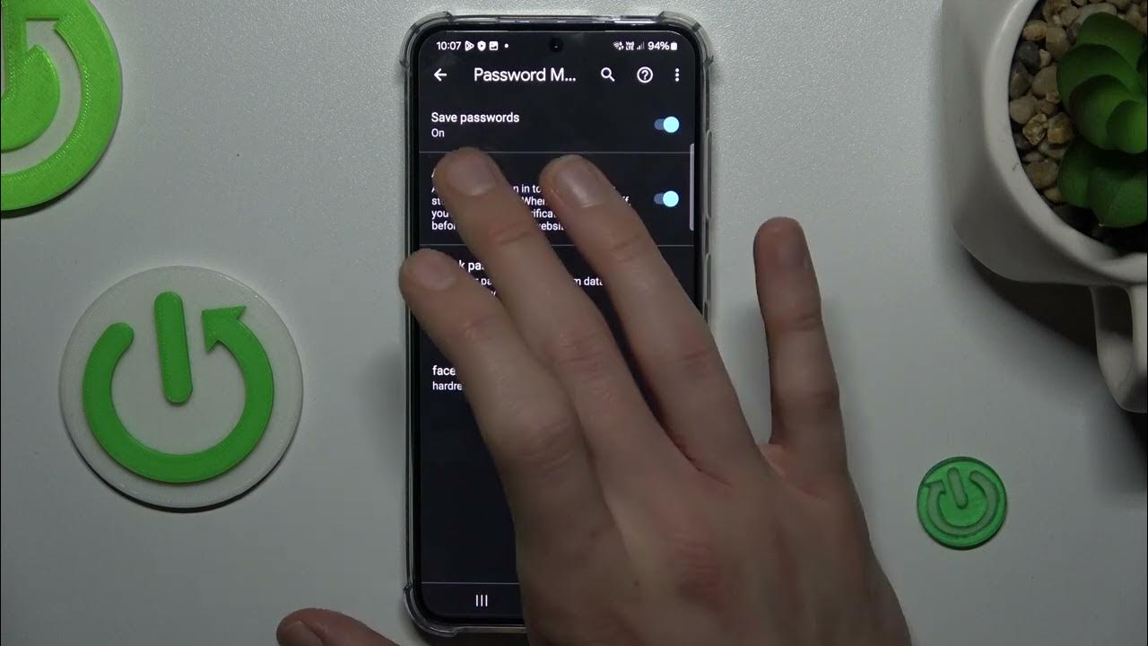Video thumbnail for How to Manage Remembered Credentials on SAMSUNG Galaxy S24 - Autofill with Google