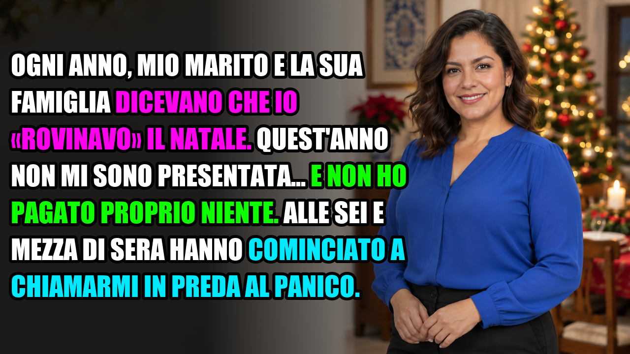 Video thumbnail for Ogni anno, mio marito e la sua famiglia dicevano che io «rovinavo» il Natale. Quest'anno non mi…