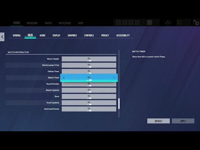 Video thumbnail for How To Customize HUD Match Information On Rainbow Six Siege