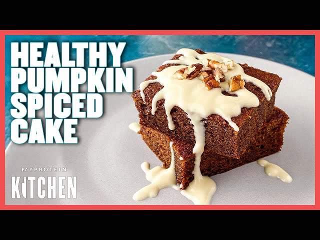 Video thumbnail for Healthy Pumpkin-Spiced Cake Squares 🎃  | Myprotein #shorts