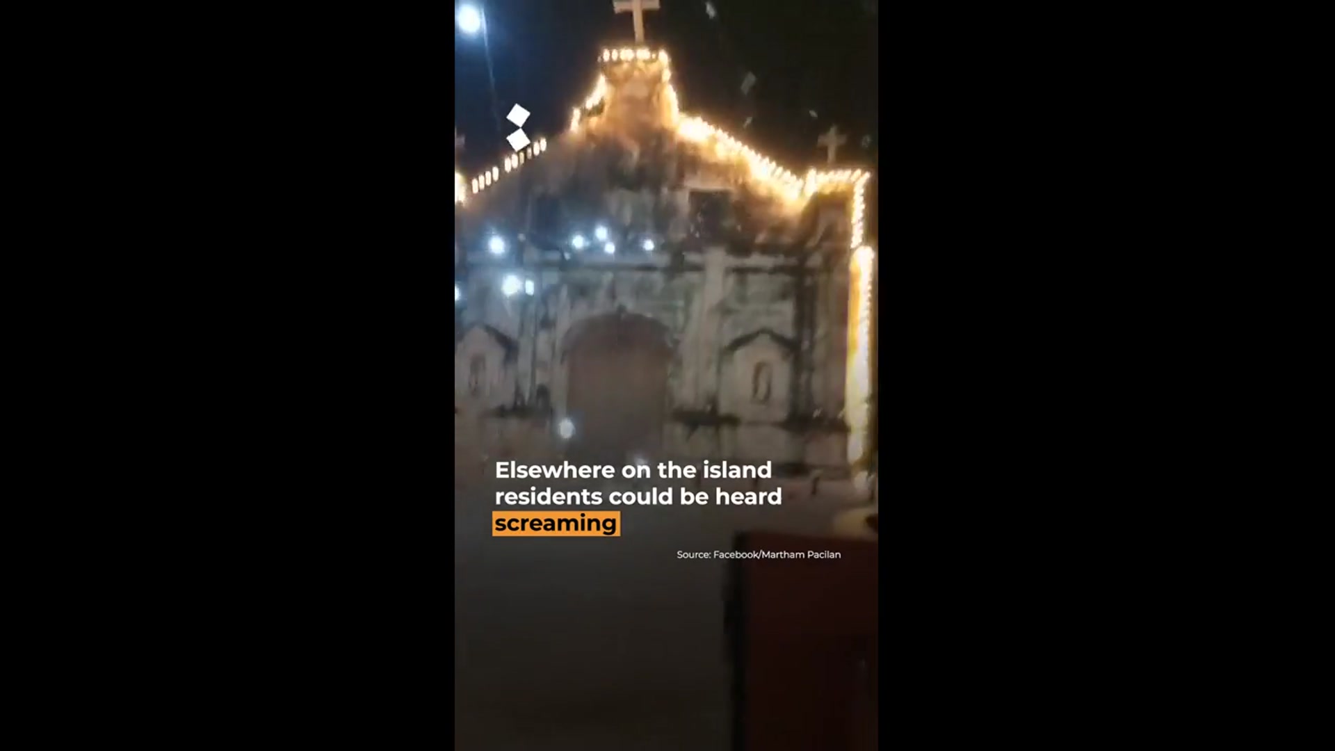 'Video thumbnail for Videos capture 6.9 magnitude earthquake as it hits the Philippines'