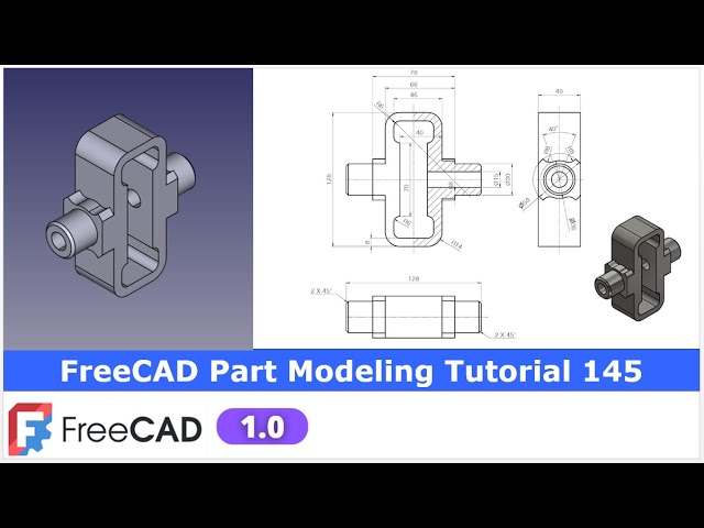 Video thumbnail for FreeCAD Part Modeling Tutorial 145 | FreeCAD Tutorial | 3D Modeling | Learn FreeCAD | Mechnexus |