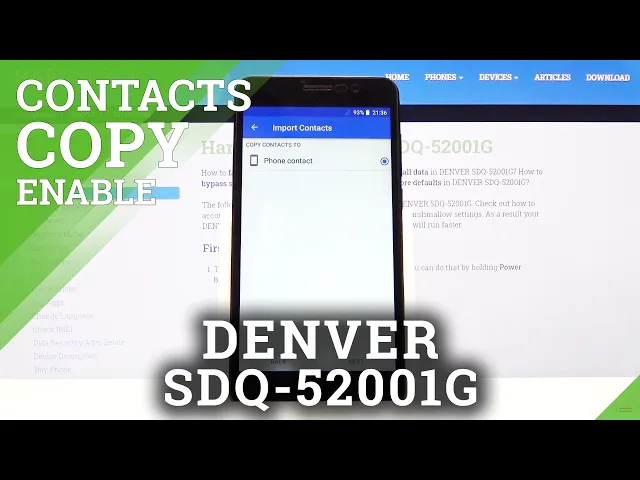 Video thumbnail for How to Copy Contacts in DENVER SDQ-52001G - Move Numbers