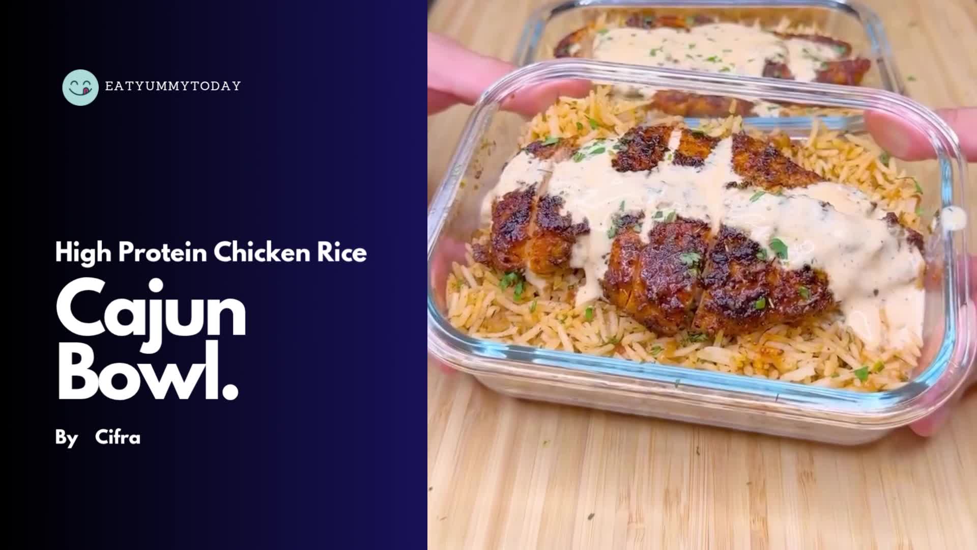 Video thumbnail for Quick Cajun Chicken with Creamy Rice | 30-Min High Protein Recipe!