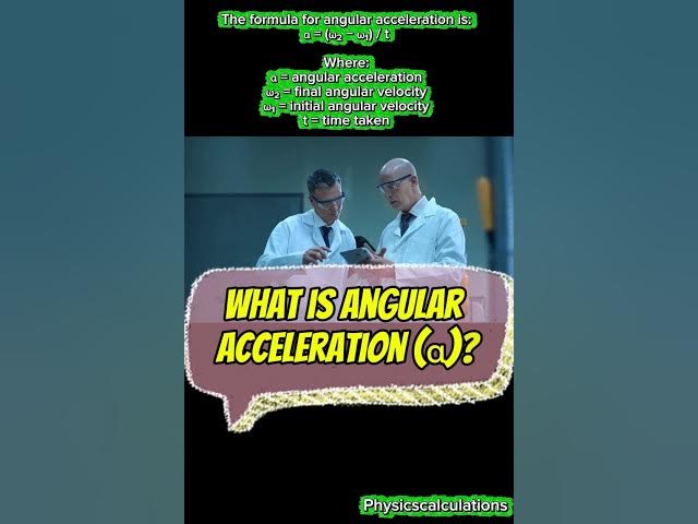 Video thumbnail for What is angular acceleration in physics? #physics #science #youtubeshorts #ytshorts