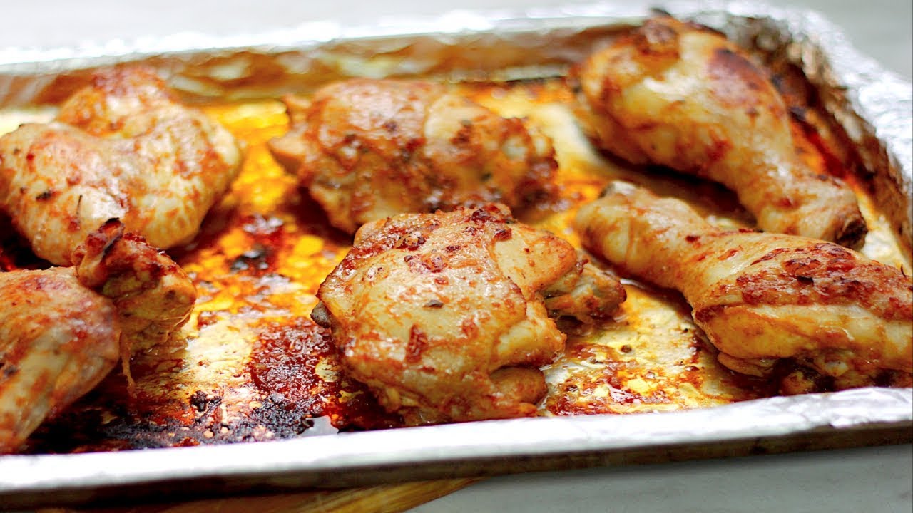 Video thumbnail for SPICY HONEY GARLIC CHICKEN (in ketchup soy sauce marinade)