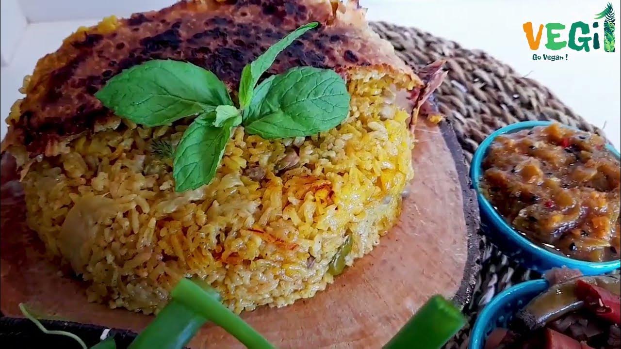 Video thumbnail for Dami Baghali recipes / Mixed pilaf with fresh broad beans_ Iranian vegan food