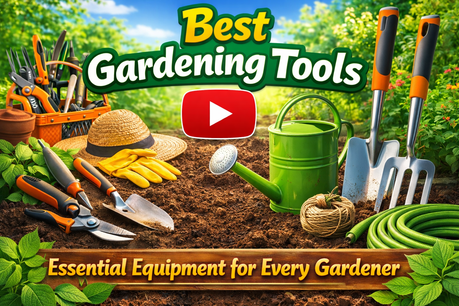 Video thumbnail for Best Gardening Tools | Essential Equipment for Every Gardener