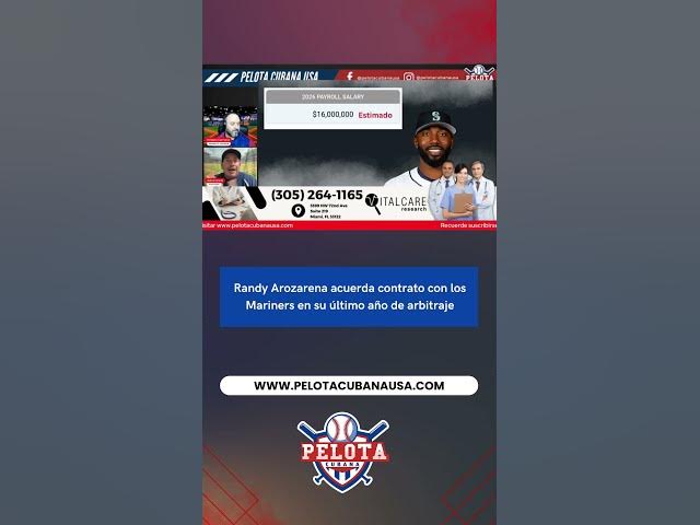 Video thumbnail for Randy Arozarena acuerda contrato con los Mariners en su último año de arbitraje
