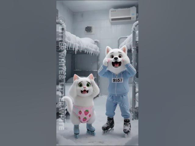 Video thumbnail for What Happens When Cute Pets Play Squid Game? The dormitory turned into an ice skating rink? #funny