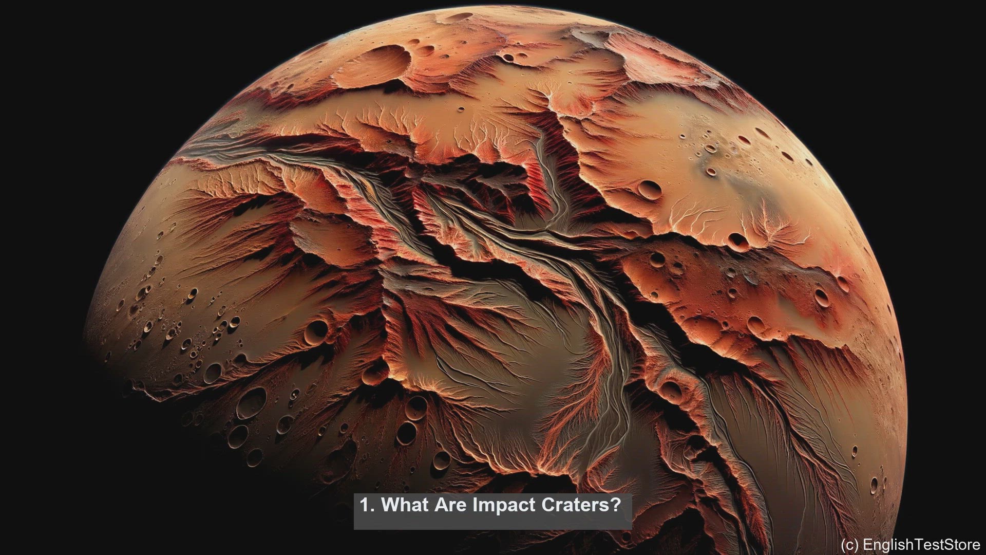 'Video thumbnail for 10 Things You Didn't Know About Mars's Impact Craters'
