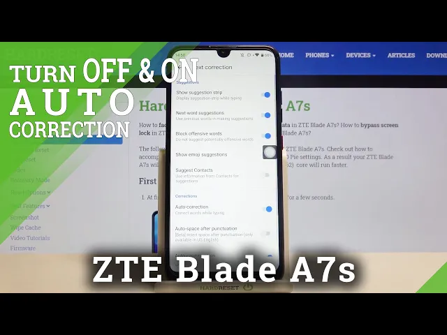 Video thumbnail for Auto-Correction Text Feature - ZTE Blade A7s & Keyboard Options