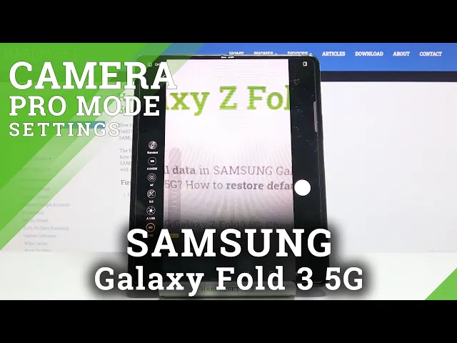 Video thumbnail for How to Use Camera Pro Mode in Samsung Galaxy Fold 3 5G - Use Professional Camera Settings
