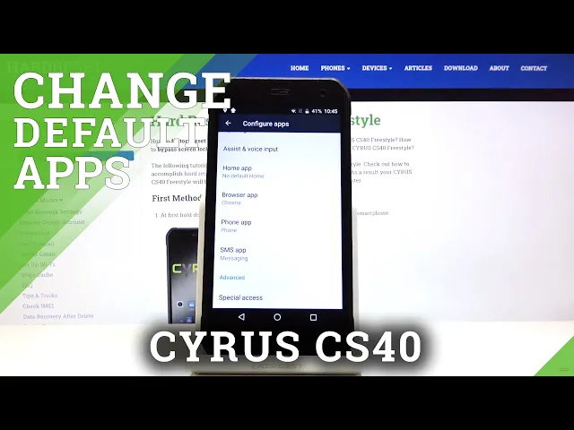 Video thumbnail for How to Set Up Default Browser in CYRUS CS40 - Change Apps Customization