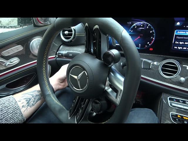 Video thumbnail for How to Adjust Steering Wheel in Mercedes-AMG E63S - Electric Mercedes Steering Wheel Adjustment