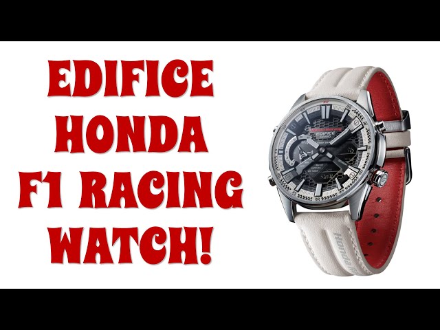 Video thumbnail for Casio Edifice ECB-S100HR-1A Honda Racing White Edition Watch - REVIEW