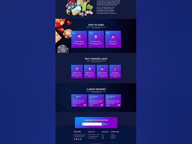 Video thumbnail for Lucky - Online Lotto & Lottery Adobe XD Template Review #website