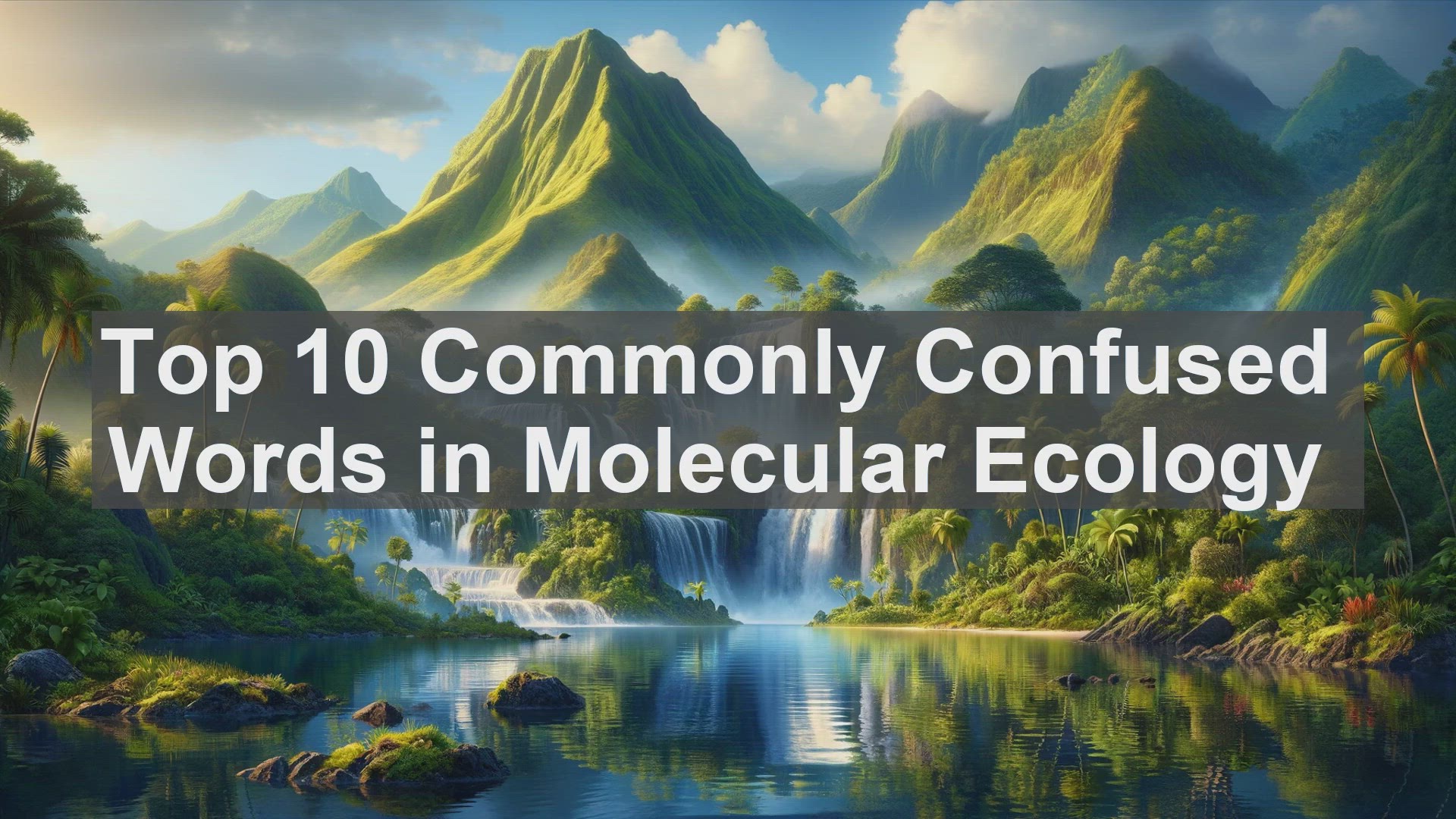 'Video thumbnail for Top 10 Commonly Confused Words in Molecular Ecology'