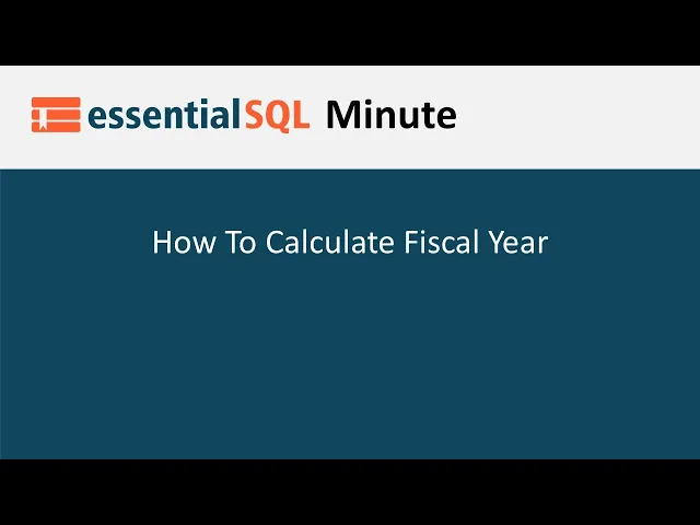 Video thumbnail for | Essential SQL