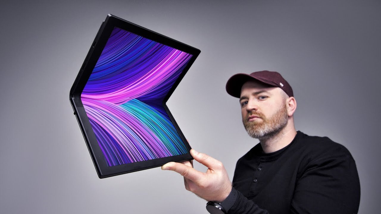 Video thumbnail for The Futuristic Lenovo Folding Screen Laptop