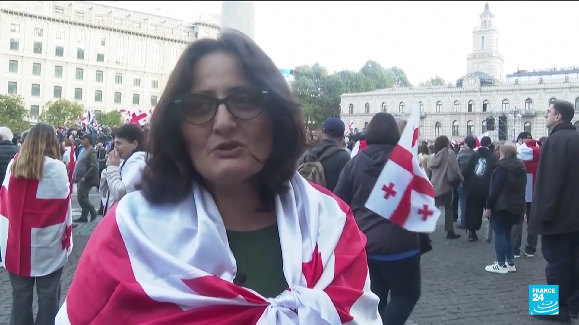 'Video thumbnail for Georgian PM vows crackdown on opposition after protests, accuses EU of meddling'