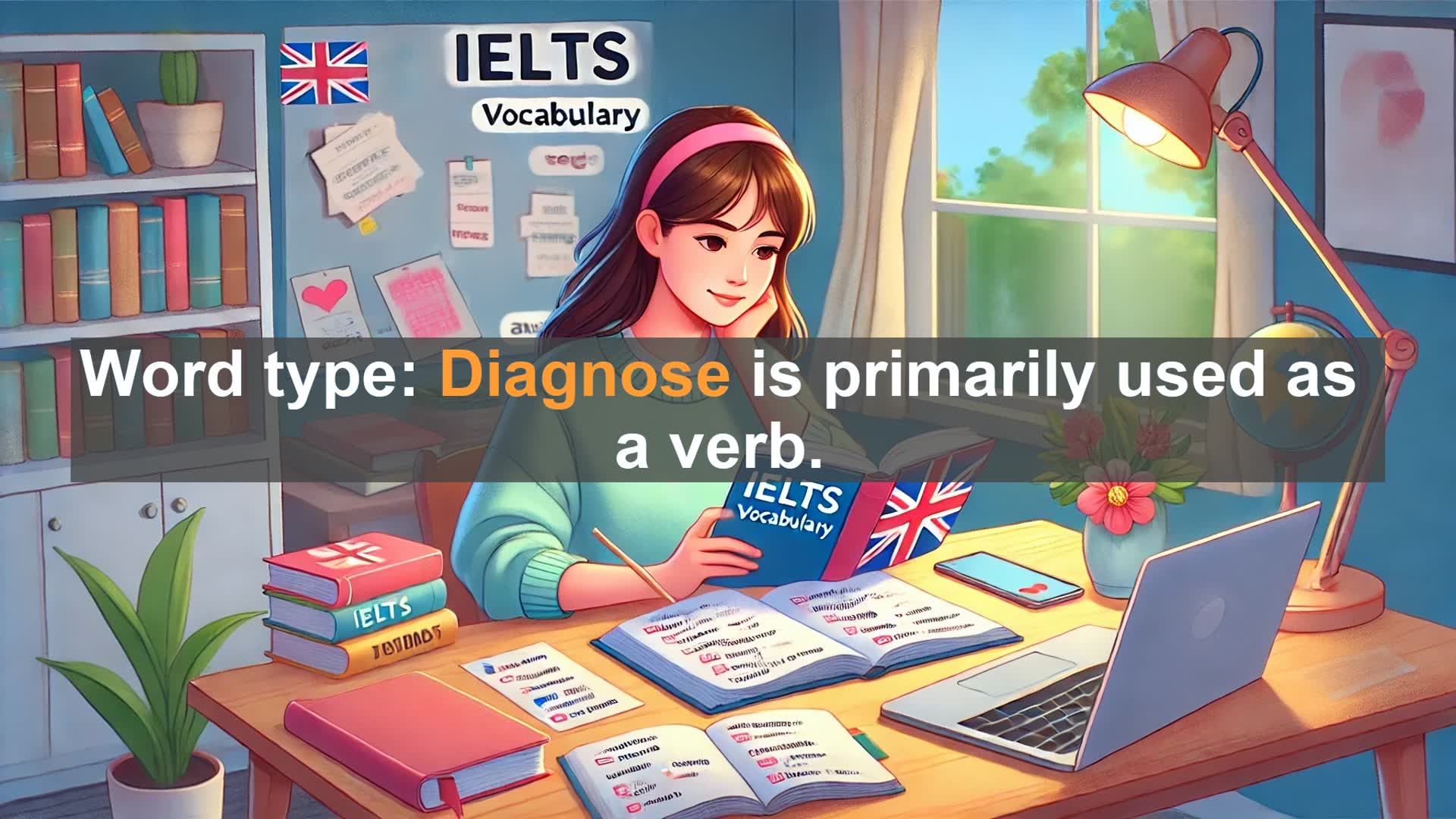 'Video thumbnail for 5000 Must Know IELTS 8.0 Vocabulary - Understanding 'Diagnose': A Key Medical Term and Beyond'