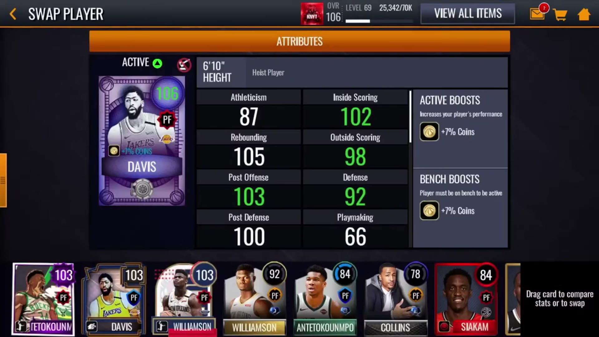 'Video thumbnail for knyt: insane lakers duo! lebron & ad dominate nba live mobile 20 gameplay'