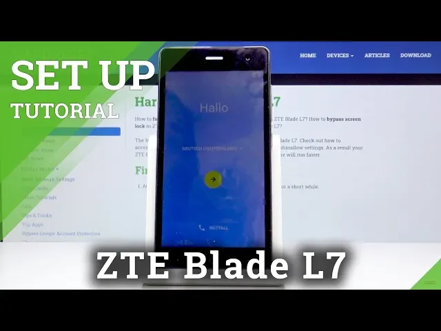Video thumbnail for How to Set Up ZTE Blade L7 – Activation & Configuration Process
