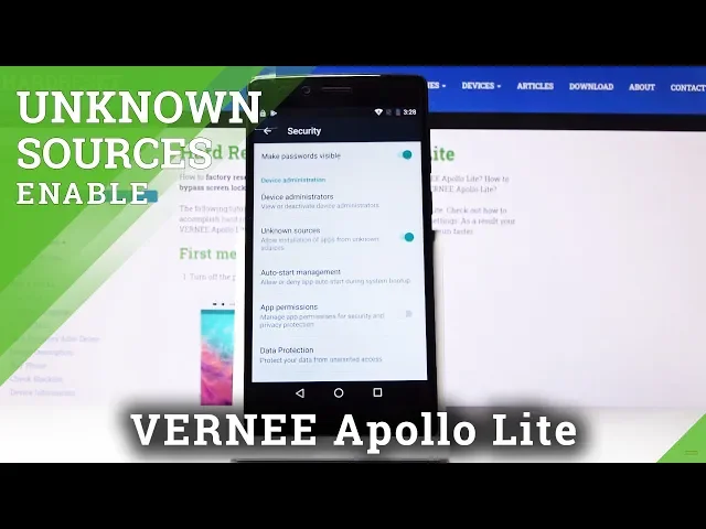 Video thumbnail for How to Activate Unknown Sources in Vernee Apollo Lite – Allow App Installation