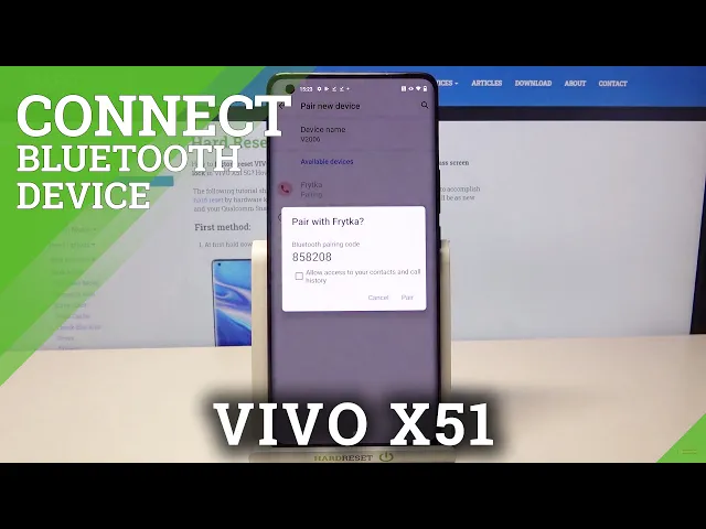 Video thumbnail for How to Connect Bluetooth Device with VIVO X51 – Bluetooth Connection