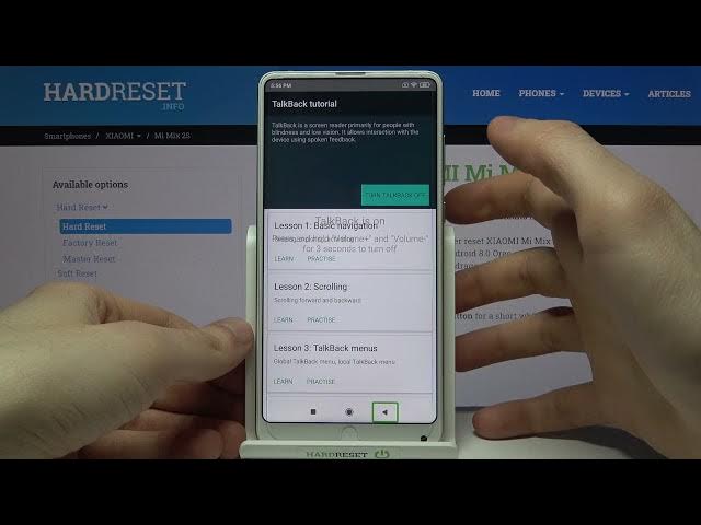 Video thumbnail for TalkBack in XIAOMI Mi Mix 2S – How to Enable / Disable Screen Reader