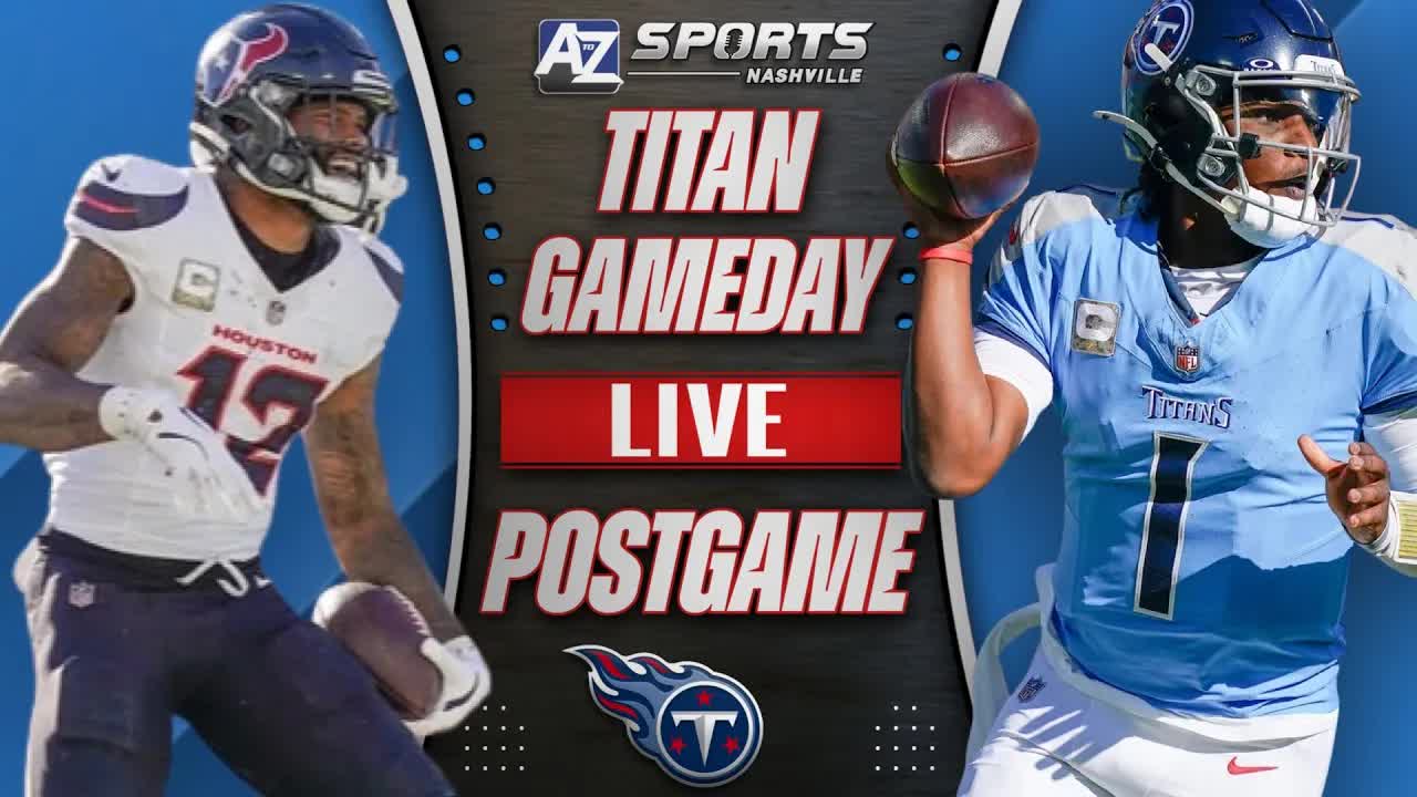 Video thumbnail for a to z sports nashville: titans-texans postgame analysis: defense falters despite cam ward's performance