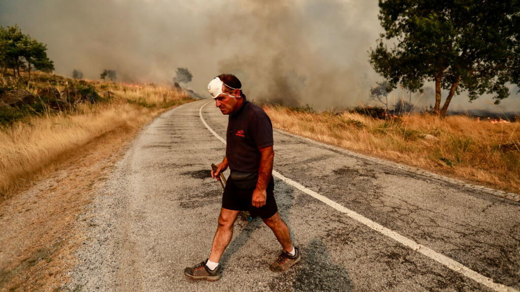 'Video thumbnail for Wildfires keep raging across Iberian peninsula'