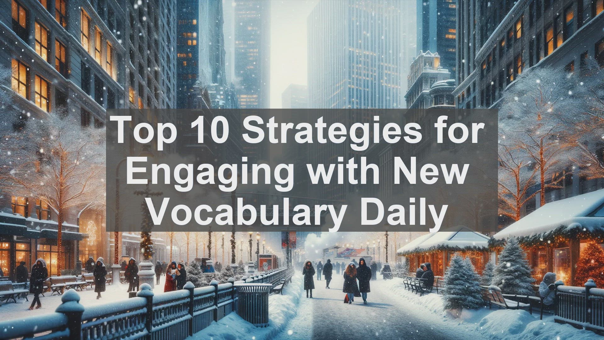 'Video thumbnail for Top 10 Strategies for Engaging with New Vocabulary Daily'