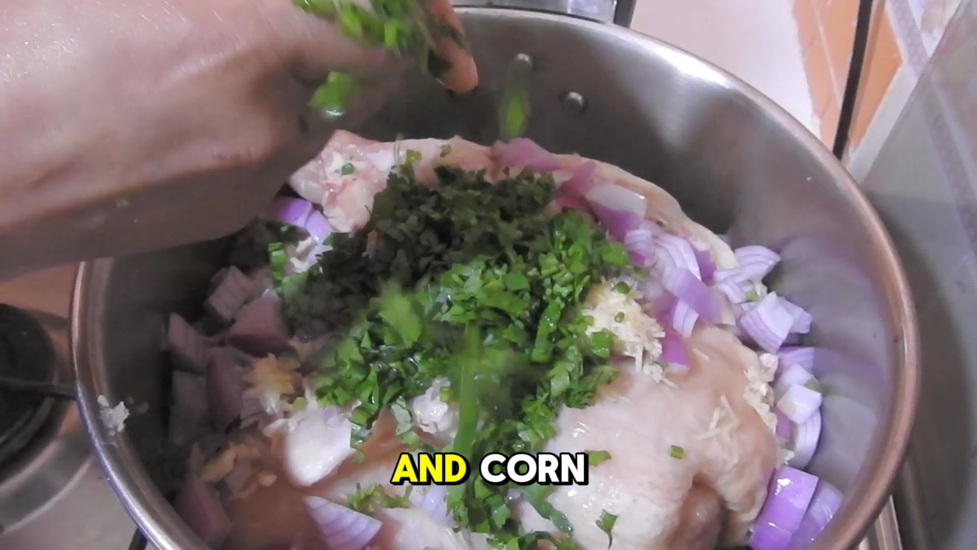 'Video thumbnail for Slow cooker chicken pie filling'
