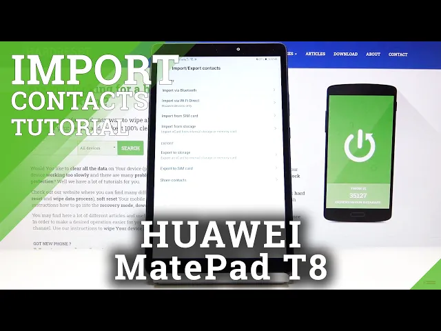 Video thumbnail for How to Transfer Contacts in HUAWEI MatePad T8 – Import Contacts