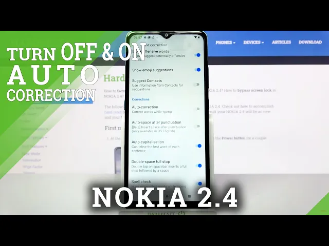 Video thumbnail for How to Use Keyboard Settings – Activate Auto-Correction on NOKIA 2.4