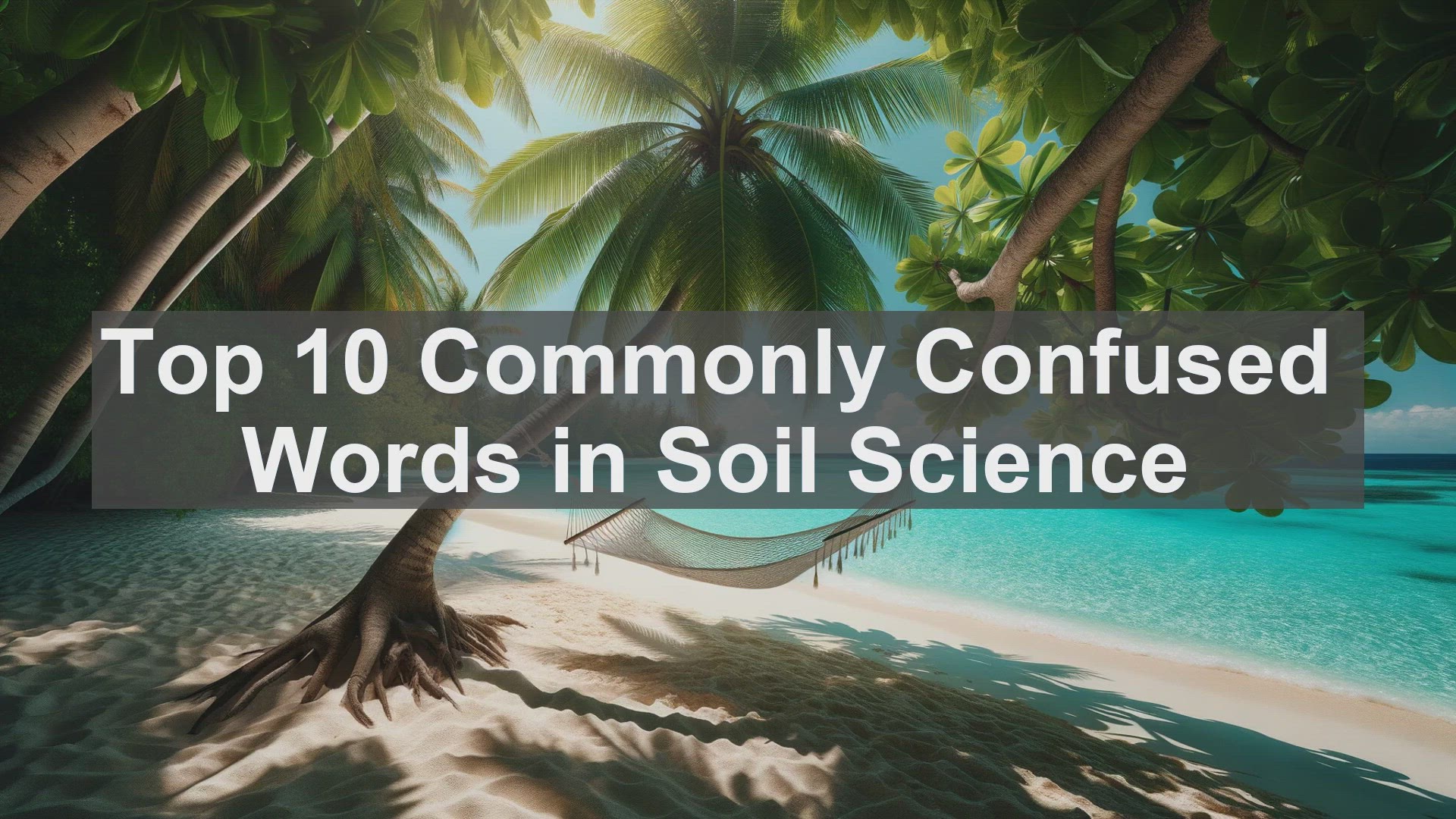 'Video thumbnail for Top 10 Commonly Confused Words in Soil Science'